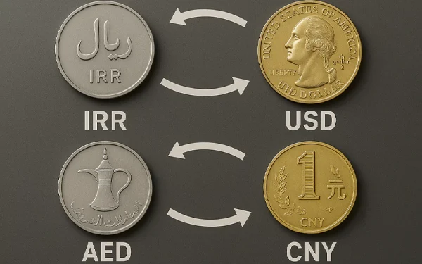 IRR–USD–AED–CNY 多币种兑换与转账 - 图片 1